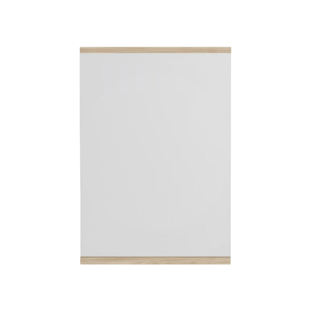Minimalist Wall-Mounted Magnetic Whiteboard with Wooden Frame