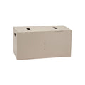Sturdy Corrugated Storage Box with Handles - Eco-Friendly, Stackable, and Versatile Organizer